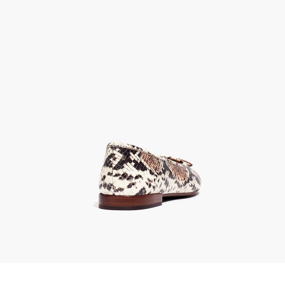 Madewell The Adelle Ballet Flats in Snake Embossed Leather - Picture 4 of 11